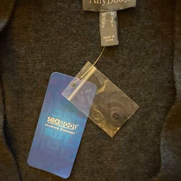 NWT AnyBody Eco Conscious Seawool Duster Cardigan Size M - Picture 3 of 8